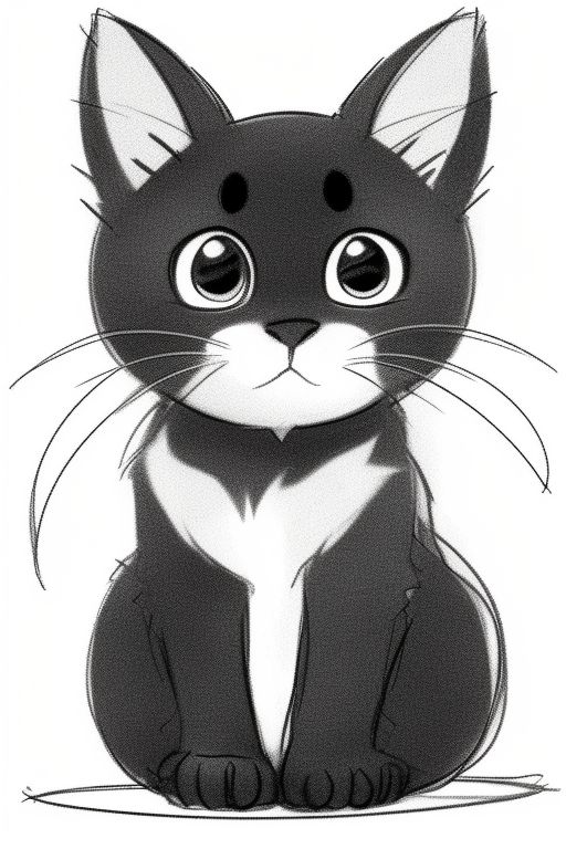 Cute Cat PFP Drawing