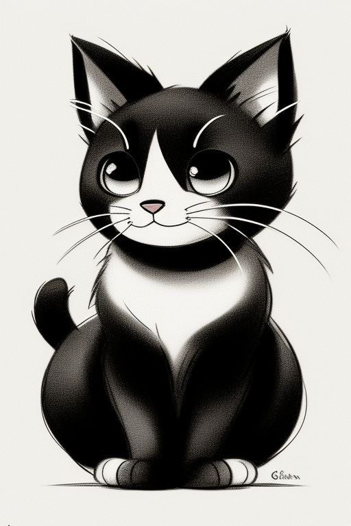 Cute Cat PFP Drawing