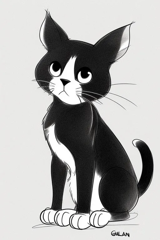 Minimalist black cat icon with sleek silhouette design, perfect for mobile apps, website buttons, or Halloween-themed branding