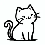Whimsical hand-drawn cat doodle PFP with vibrant colors, expressive whiskers, and playful eyes – perfect for social media, gaming, or messaging apps.